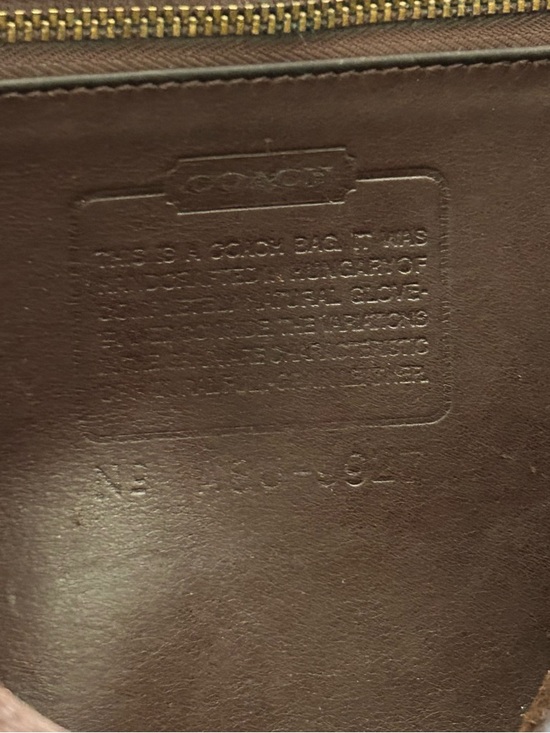 Vintage Coach NYC Station Bag Brown Glove Leather Crossbody Top Handle Rare USA - Picture 12 of 14